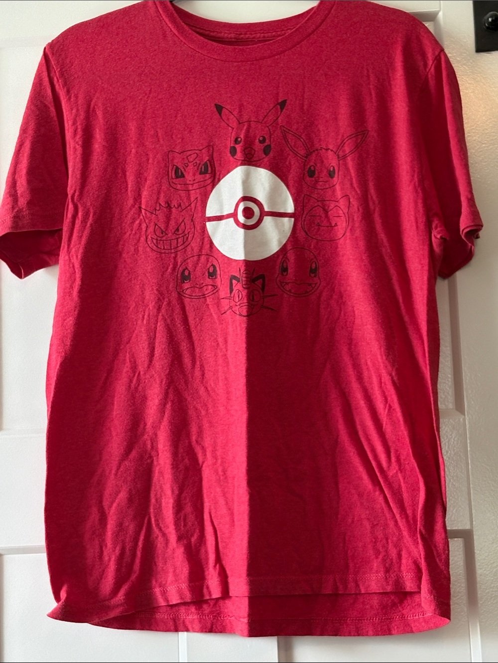 Pokemon Red Graphic Tee with White Poké Ball